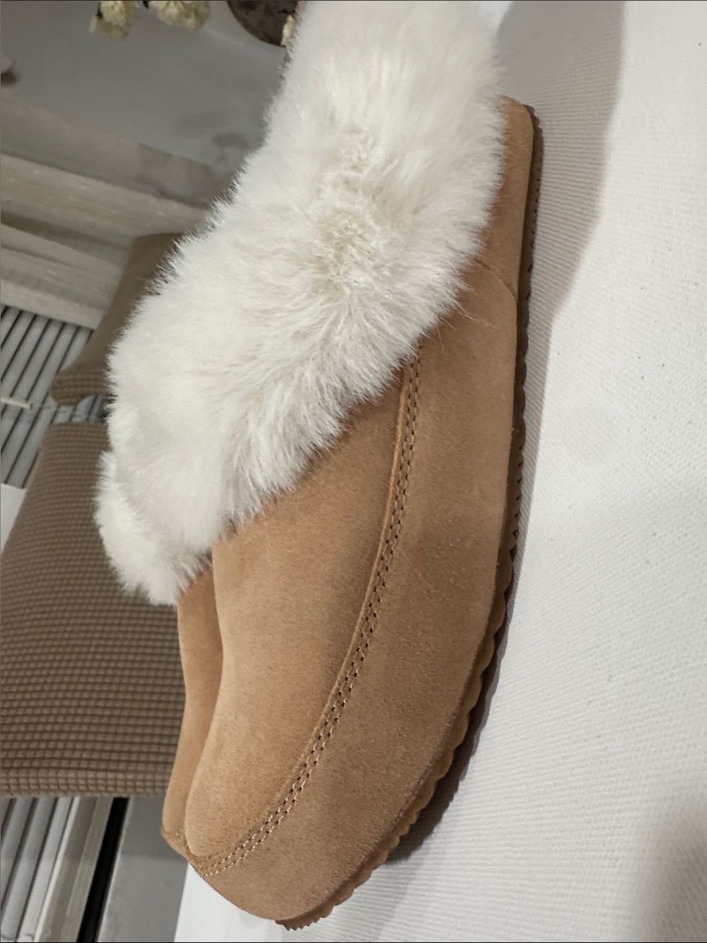 Sorel Go Coffee Run Slippers Tawny Buff Suede - Women's Size 7 - NWOT